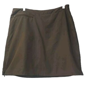 Patagonia Dunway Skort Woman 12 Athletic Tennis Golf Pickleball Gorp Drab Green